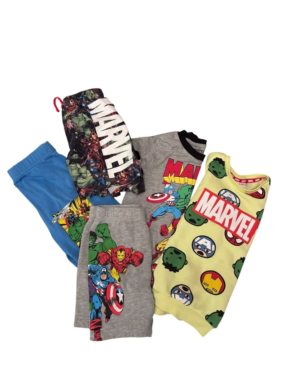Marvel Kids Bundle Set - Size 6 - Shorts,‎ Swim, sweatshirt